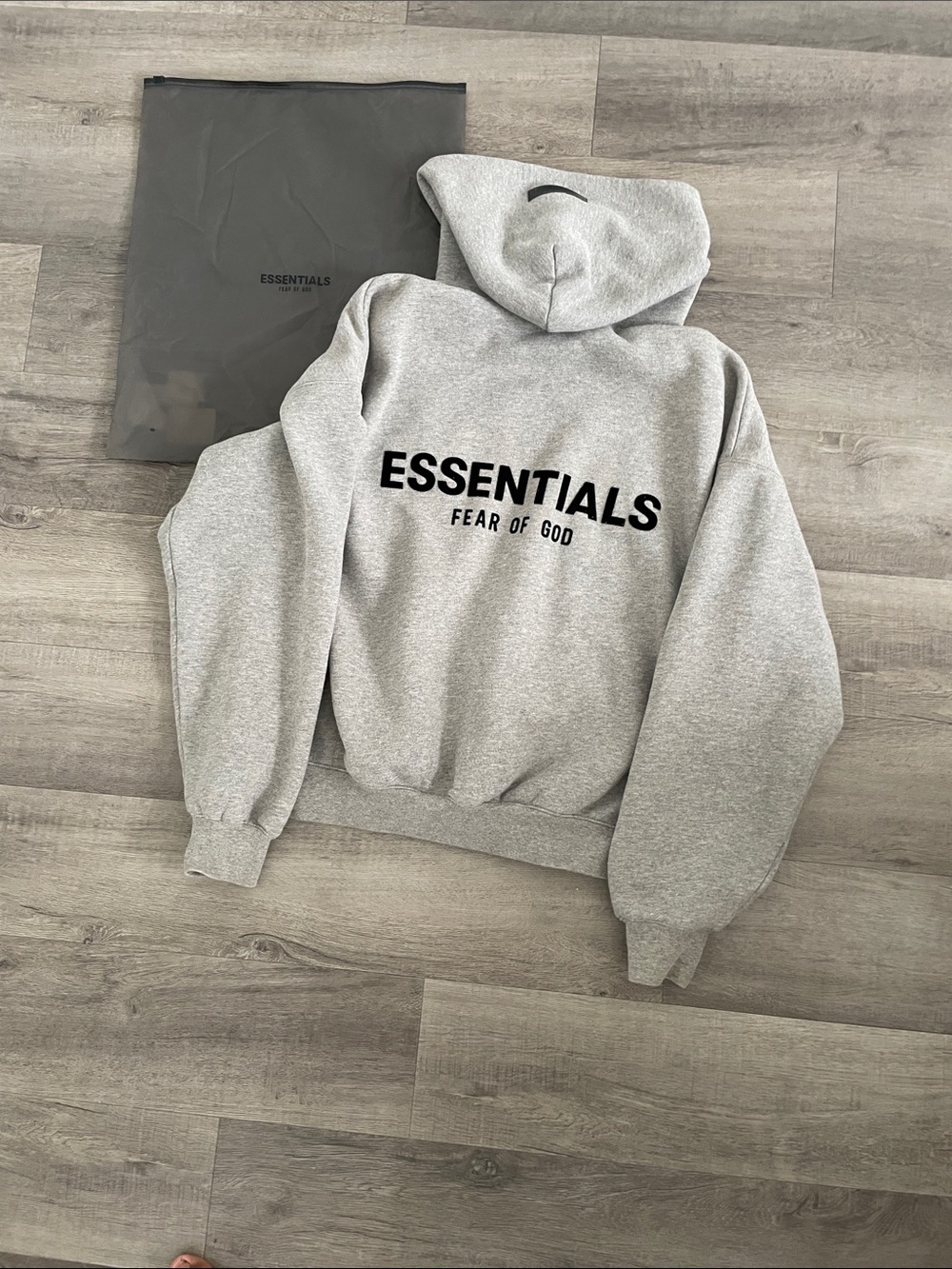 Authentic essentials fear of god hoodie ss22 dark oat men’s size XS - Picture 2 of 2